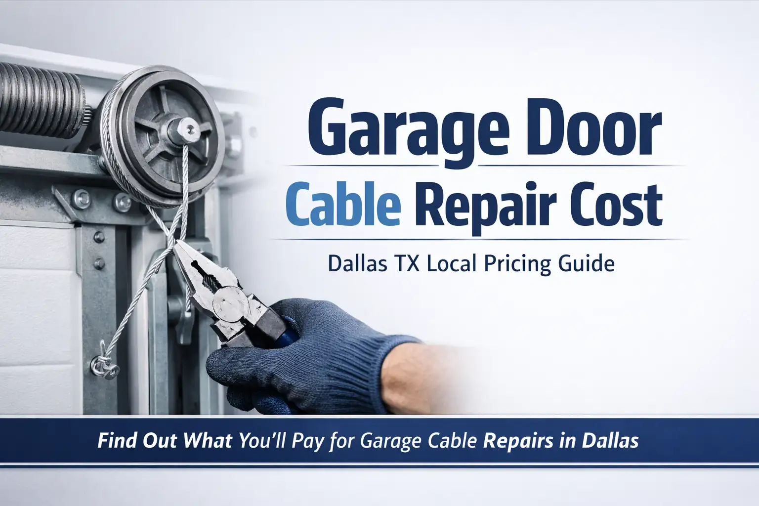 Garage Door Cable Repair Cost Dallas TX: Honest Pricing From a Local Expert