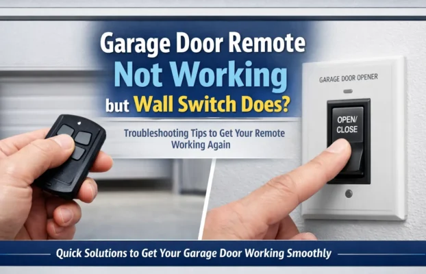 Garage Door Not Responding to Remote But Wall Switch Works? Fix It Fast