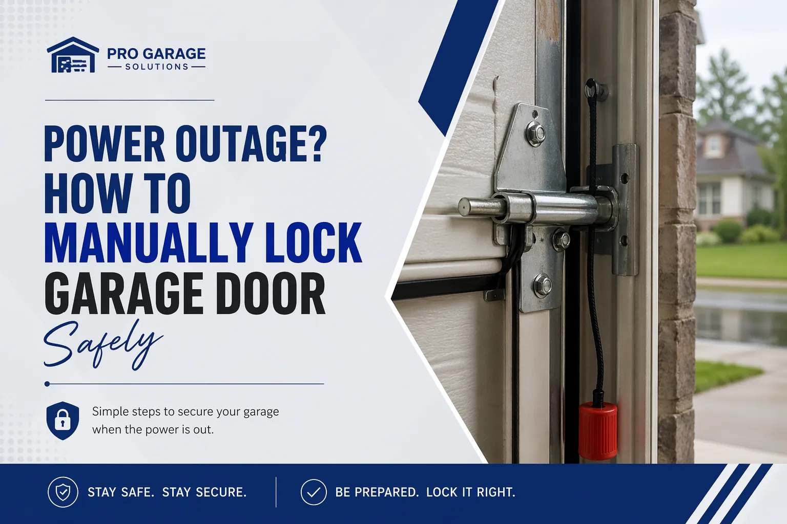 Power Outage? Here’s Exactly How to Manually Lock Your Garage Door Safely