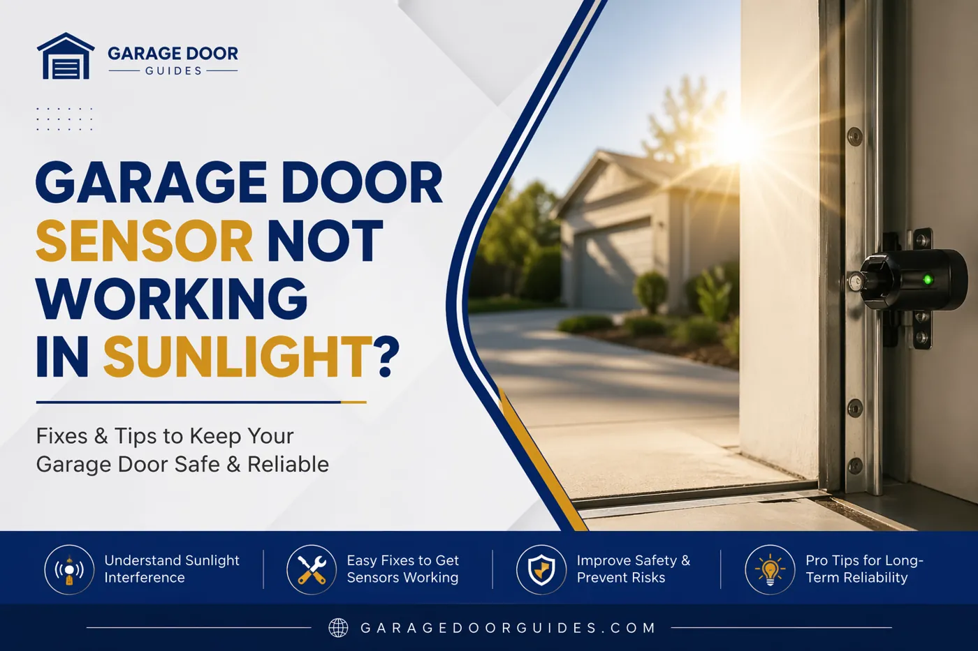 Garage Door Sensor Not Working in Sunlight? Here’s What It Means and How to Fix It Safely