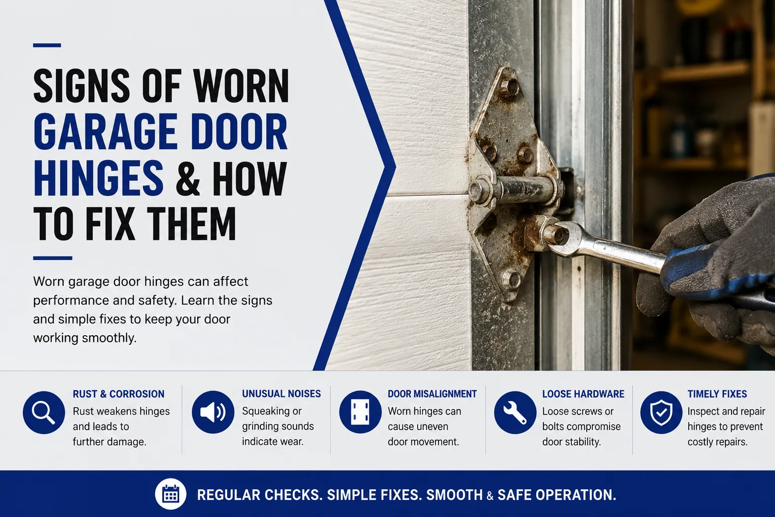Signs of Worn Garage Door Hinges: How to Spot Problems Before They Get Worse