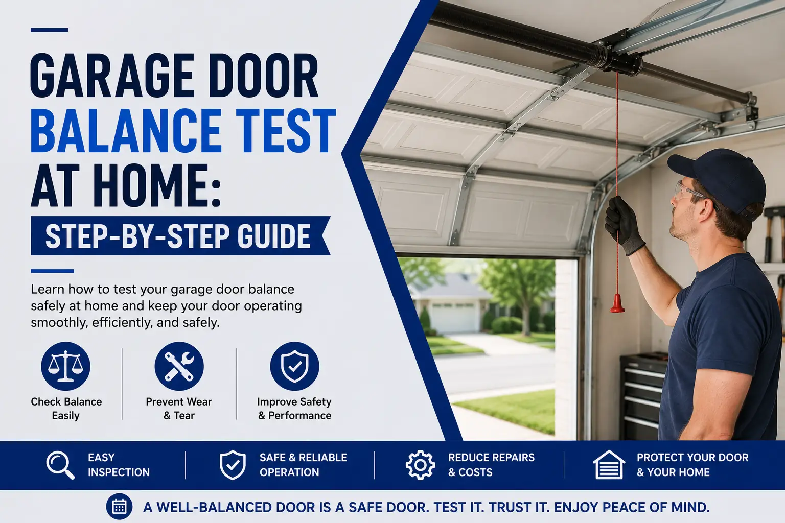 How to Perform a Garage Door Balance Test at Home: A Step-by-Step Guide for a Safe & Properly Balanced Garage Door