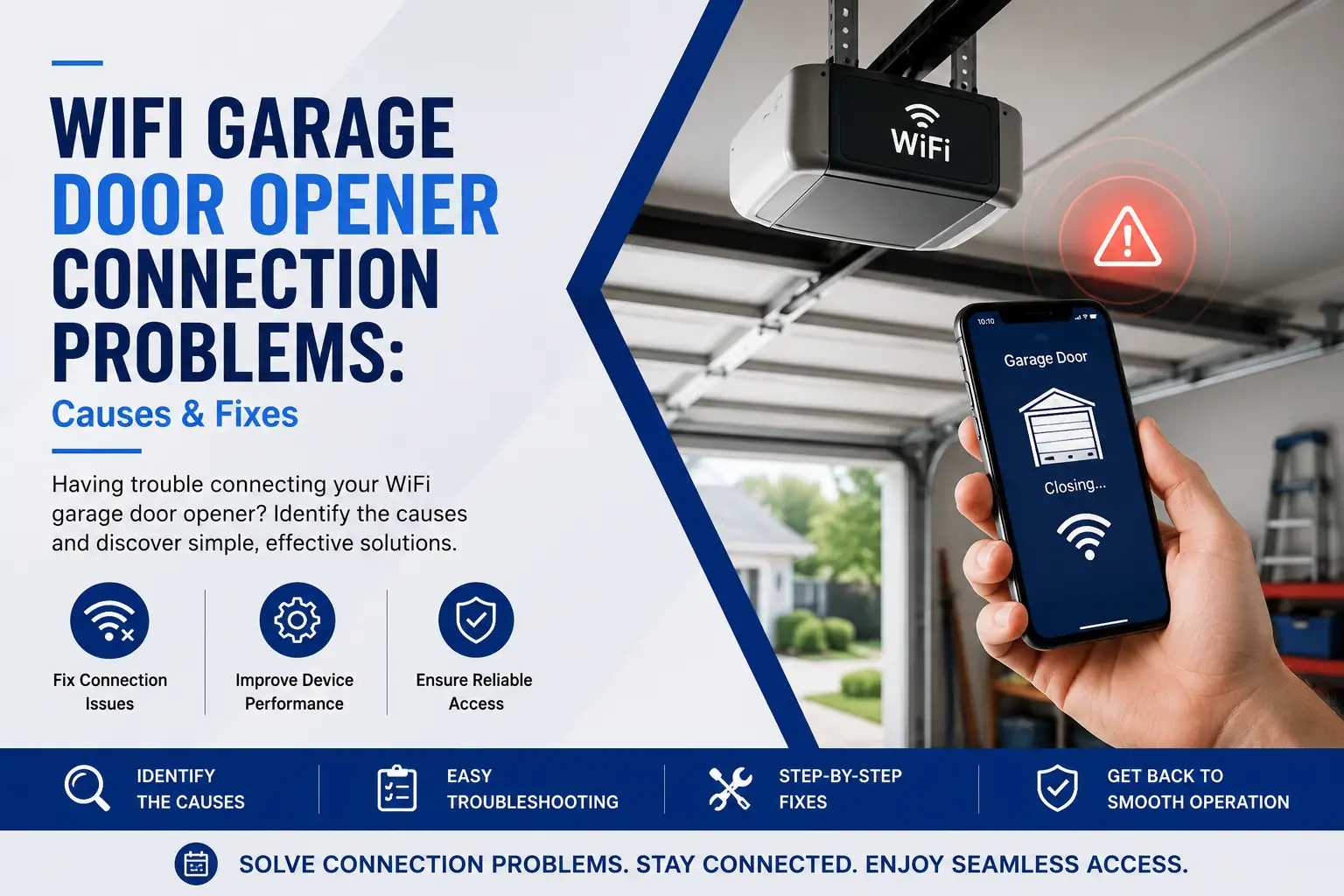 WiFi Garage Door Opener Connection Problems: 10 Common Causes and Proven Fixes