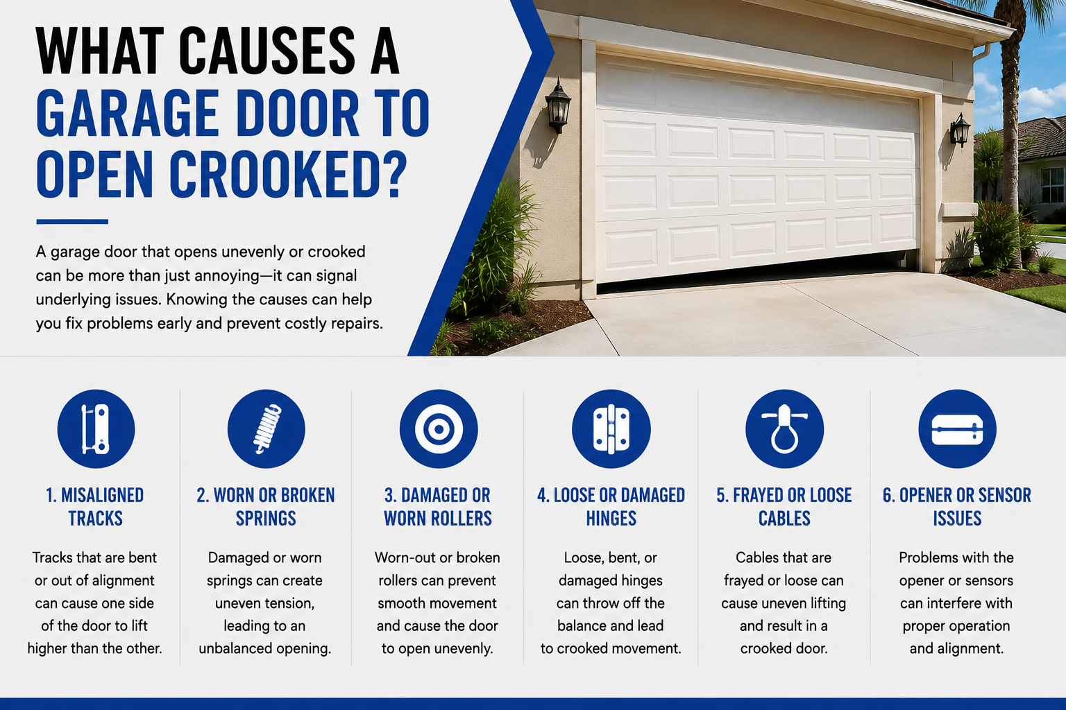 Why Your Garage Door Is Crooked When Opening