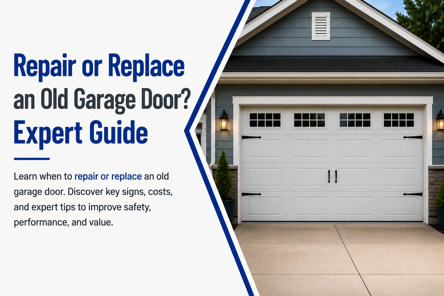 Should You Repair or Replace an Old Garage Door?