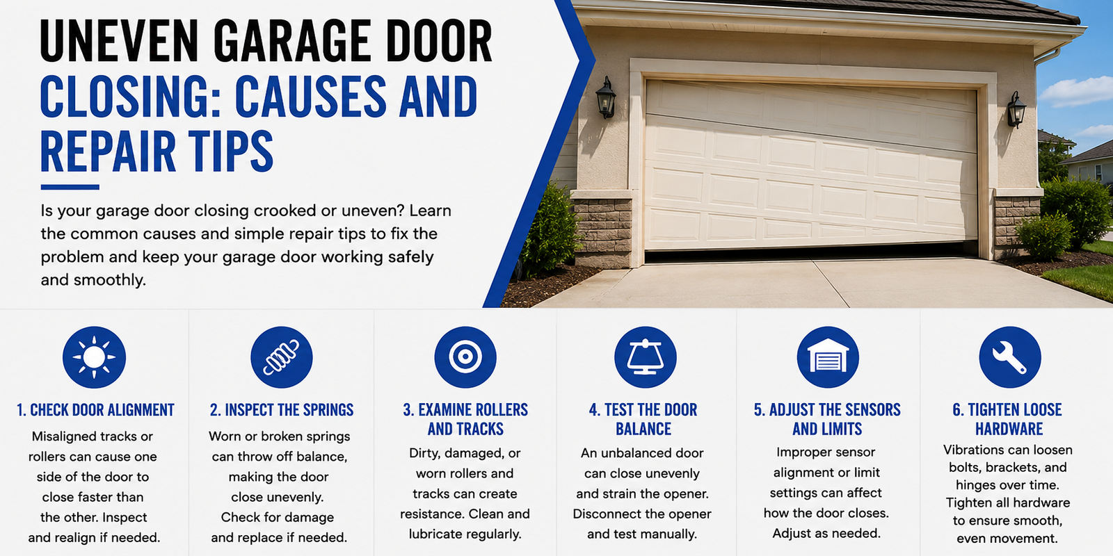 Why Is My Garage Door Uneven When Closing?