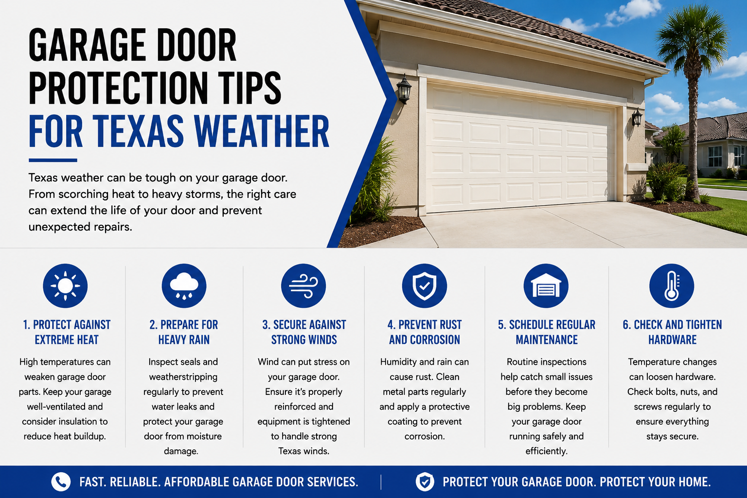 How to Protect Your Garage Door During Extreme Texas Weather