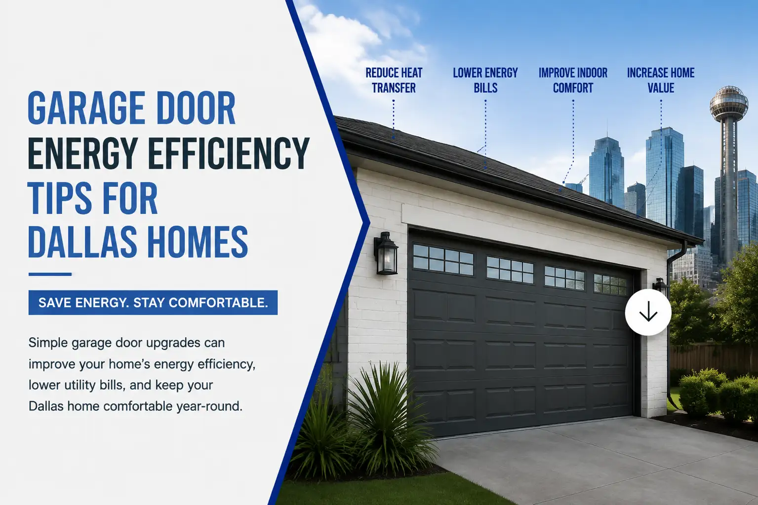 Garage Door Energy Efficiency Tips That Can Lower Utility Bills in Dallas